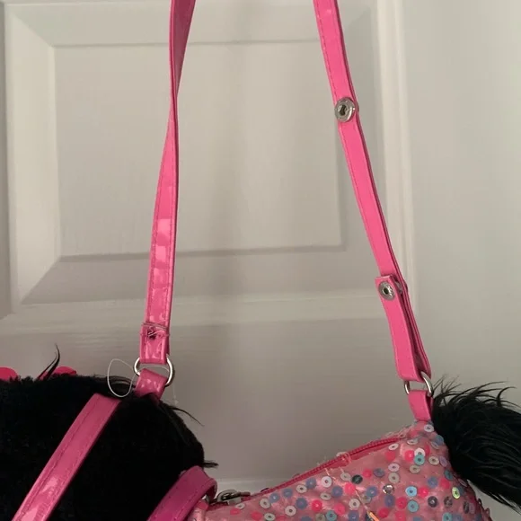 Two Super Poochie And Co Little Girls Plush Animal Shaped Purse. - Picture 10 of 15